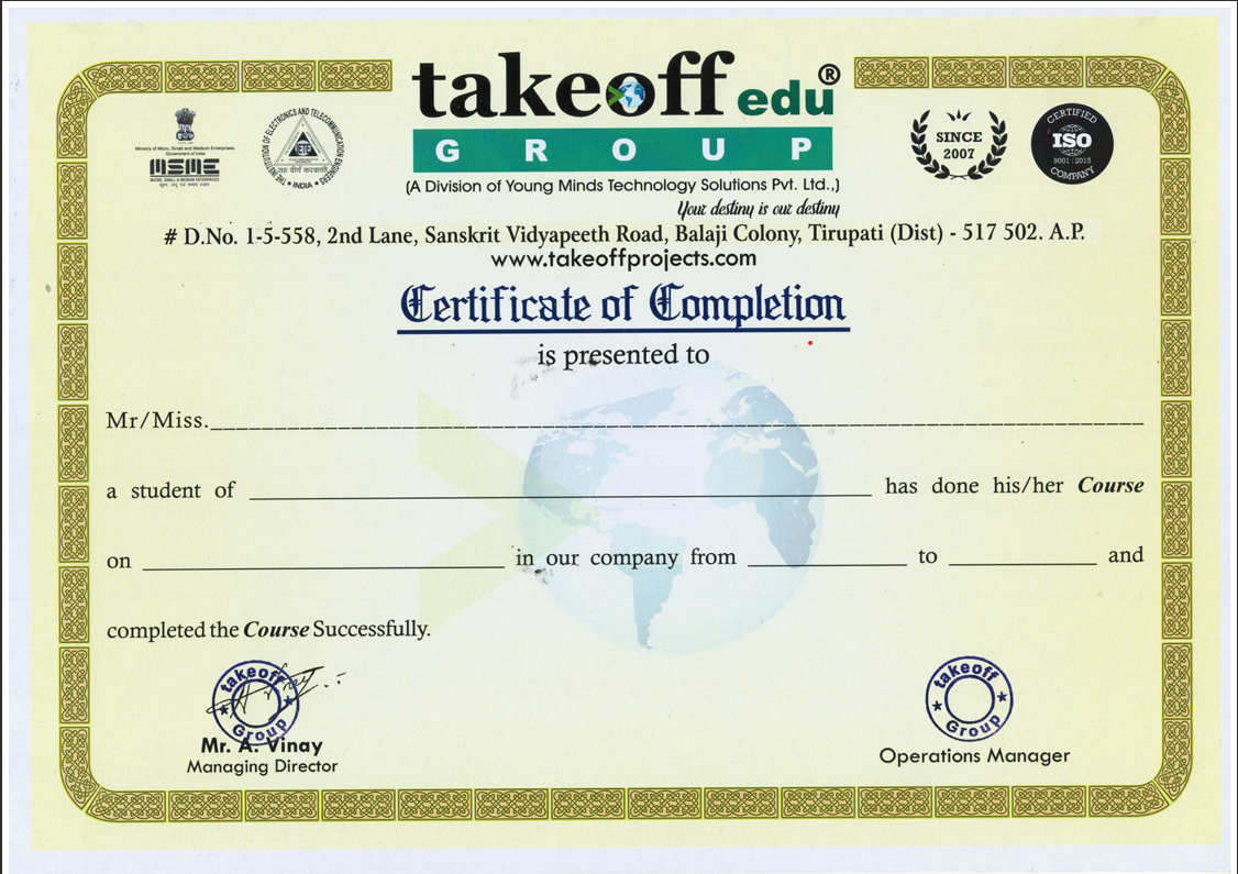 Training Completion Certificate